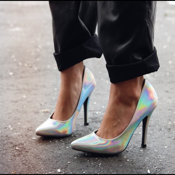 Jeffrey Campbell inspired Hologram Pumps