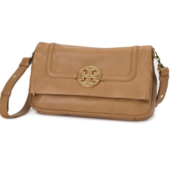 SOLD! TORY BURCH AMANDA FOLD-OVER MESSENGER - Picture 1 of 4