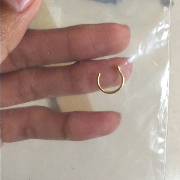 Gold nose hoop