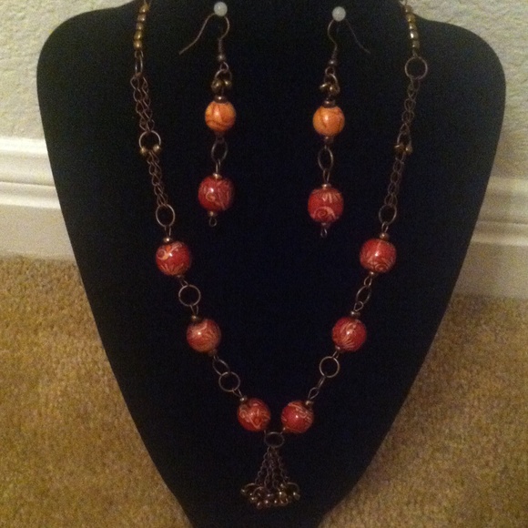Gypsy necklace / earring set