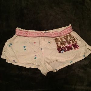 Vs pink sleep shorts