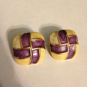 Vintage 1960s costume mad men style earrings