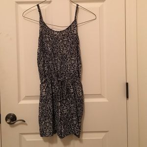 Cutout back sugar skull romper