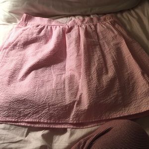 Authentic Lilly Pulitzer seersuck lined skirt Med