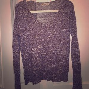 Hollister lightweight shirt/sweater maroon/grey