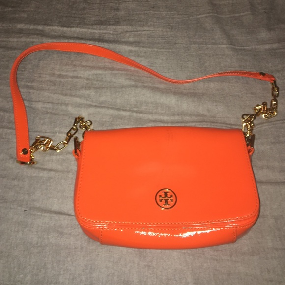 Tory Burch Orange Chain Crossbody -Robinson
