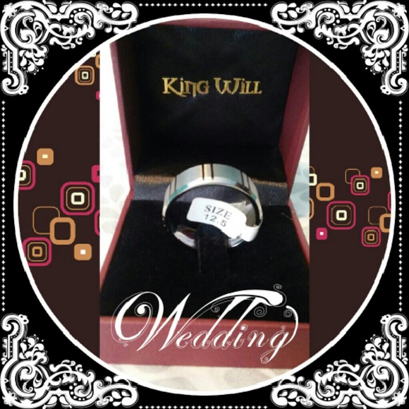 Never worn Tungsten Carbide men's wedding band