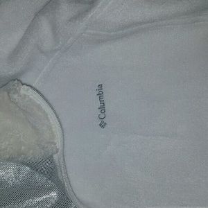 Columbia White Fleece Jacket