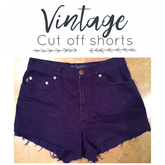 Vintage Ralph Lauren high waisted cutoff shorts - Picture 2 of 4