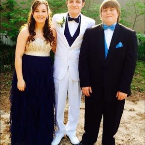 Navy blue prom dress