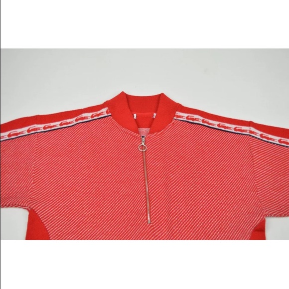Size L authentic Lacoste Red Sweater Dress - Picture 4 of 4