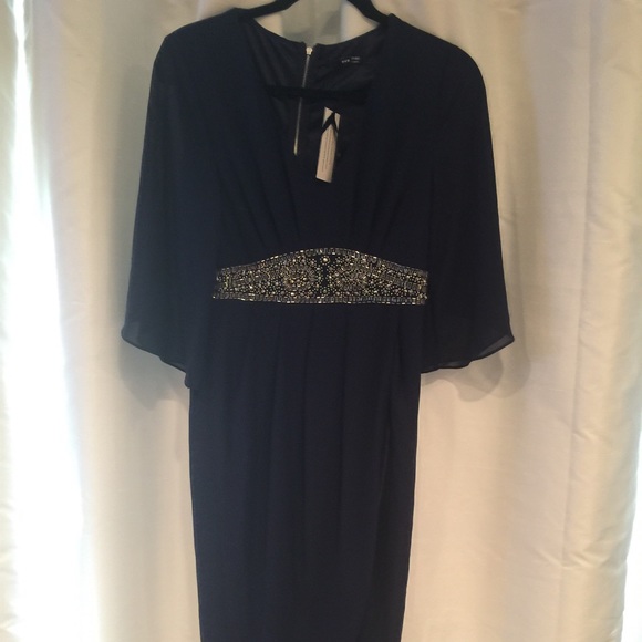 TFNC NWT navy kimono beautiful dress