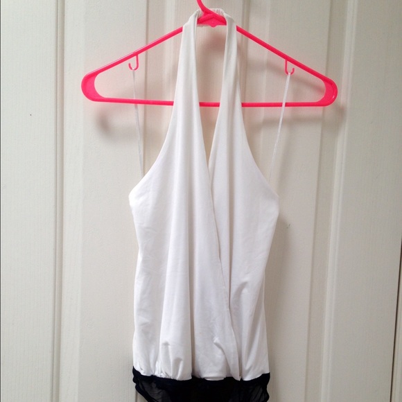 white deep plunge bodysuit