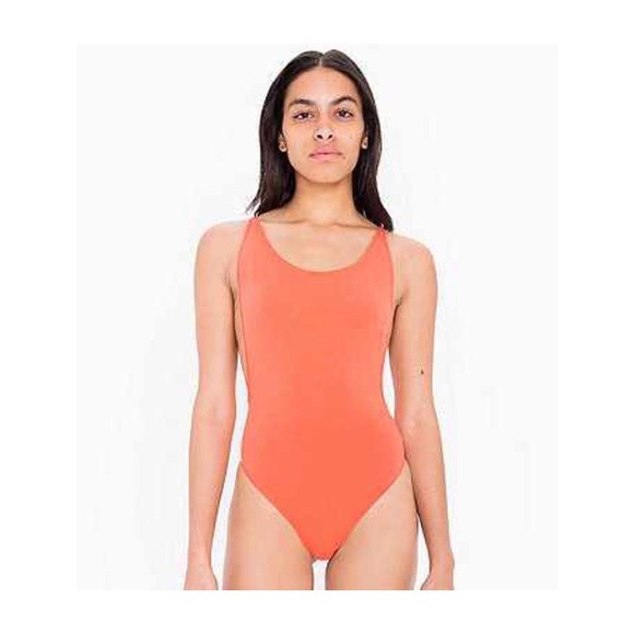 Cotton spandex deep cut bodysuit 🍊