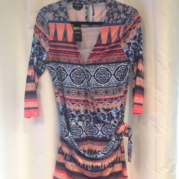 NWT Bebe printed romper