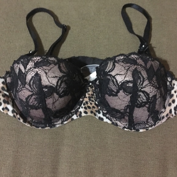 Leopard VS love push up bra