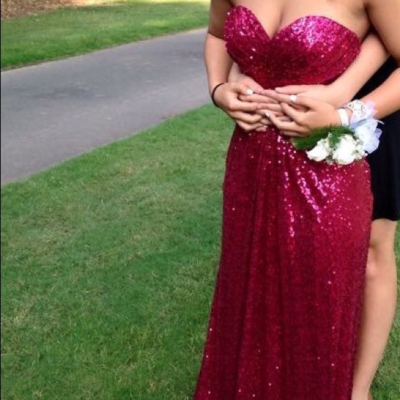 Red prom dress size 0
