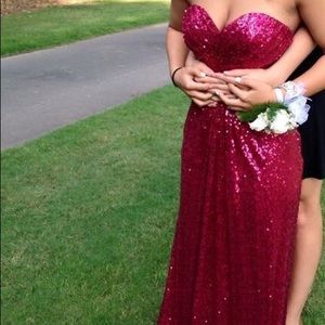 Red prom dress size 0
