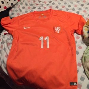 Robben Netherlands national team jersey and shorts