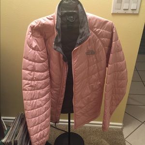 Pink North Face Puffer