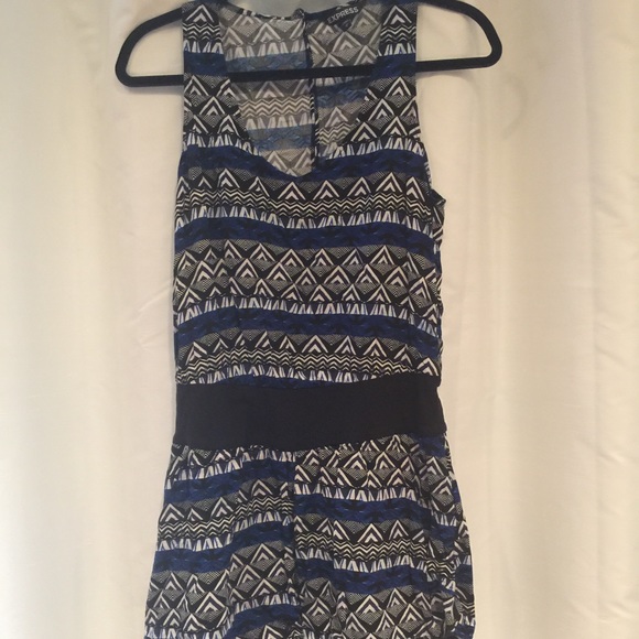 Express geo print romper - Picture 1 of 4