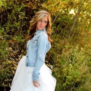 Light wash denim jacket.