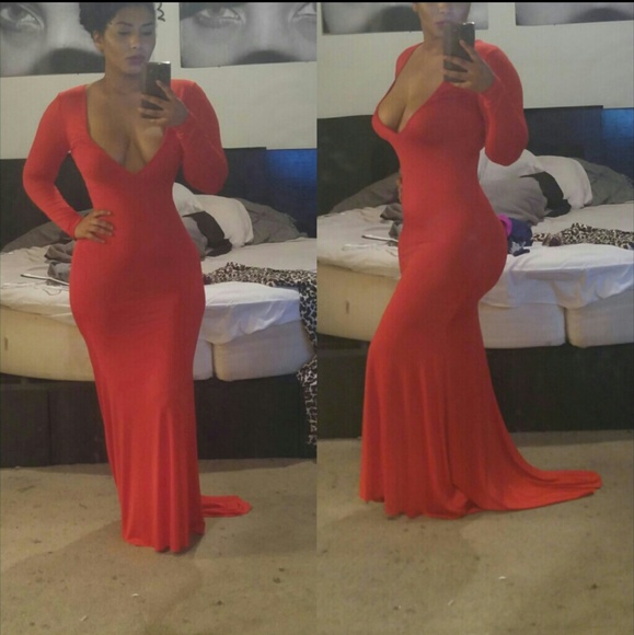Medium red gown