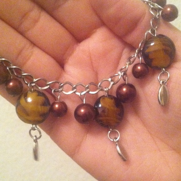 Amber charm bracelet - Picture 2 of 2
