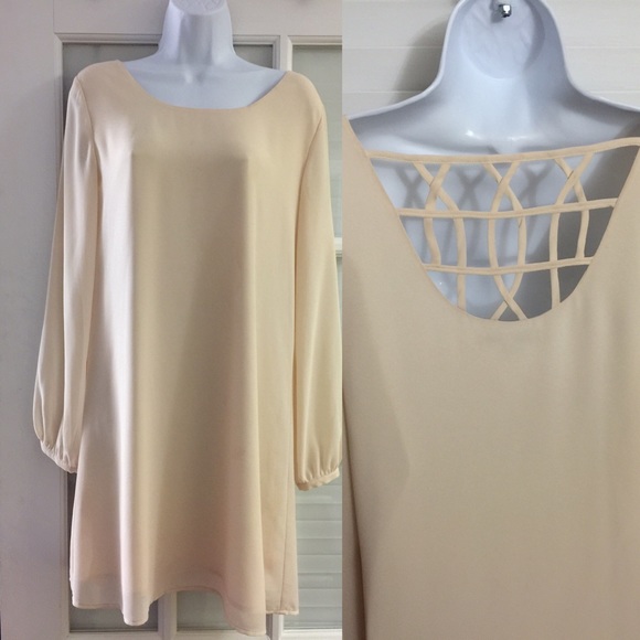 ⚜Price Dropped⚜Ivory long sleeve dress