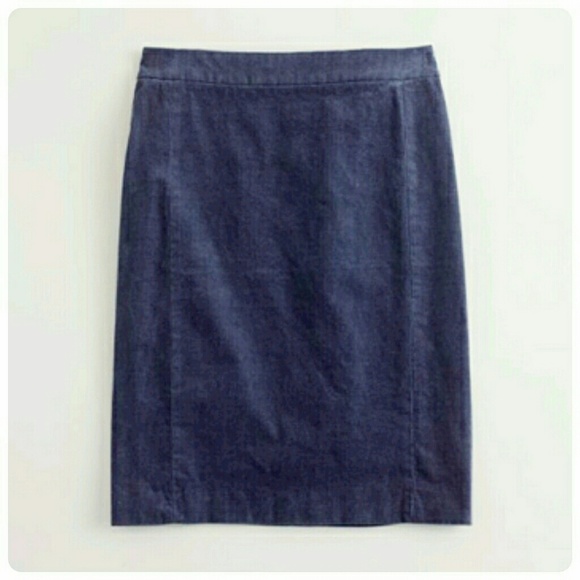 Grey corduroy pencil skirt