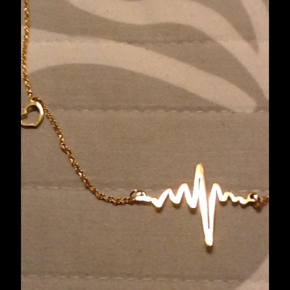 Heart Beat Gold Necklace