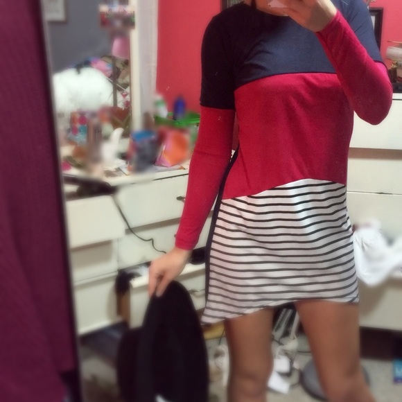 A fitted dress