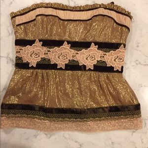 Nanette Lepore embroidered bustier