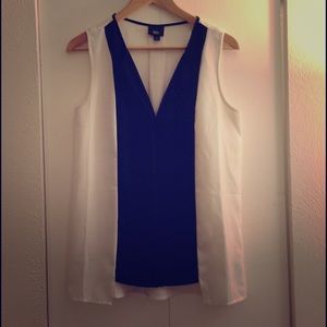 Tuxedo-style blouse