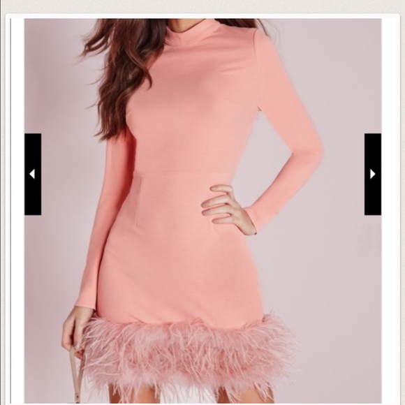 Missguided feather dress