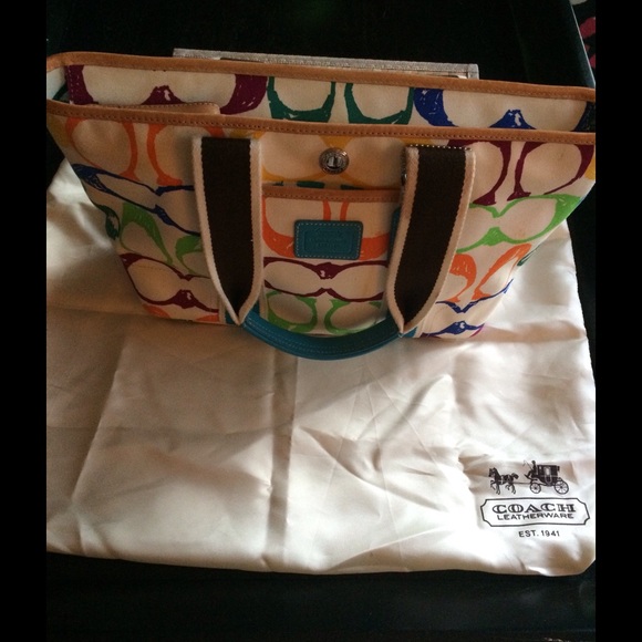 Coach Scribble Hamptons Tote