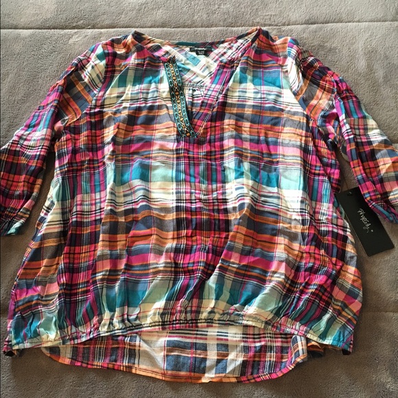 Plaid tunic