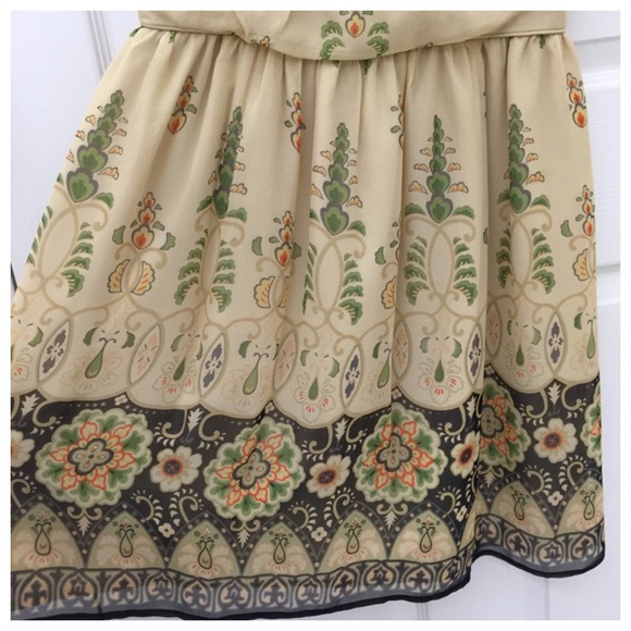 SOLD Anthropologie Anna Sui Geneva Dress Silk - Picture 4 of 4