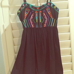 Urban Outfitters black Aztec print dress