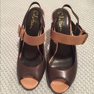 Cole Haan open toe heels! Super cute! Size 7