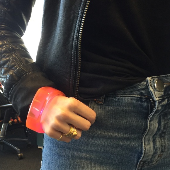 Adia Kibur Jewelry - NEW! Adia Kibur Neon Pink Resin Bracelet