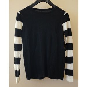 Black and White Stripe Knit