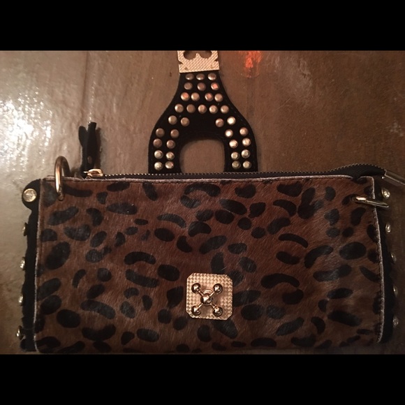 Cowhide leather clutch. New. - Picture 3 of 4