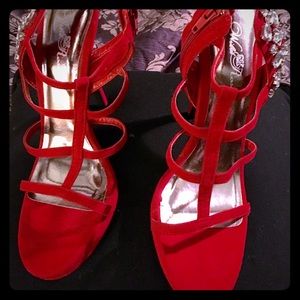 Red Bling High Heels