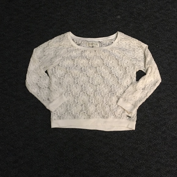 Abercrombie and Fitch White lace top