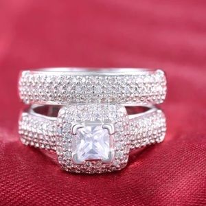 (Size 7) New 2ps set wedding ring