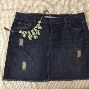 Distressed Denim Mini