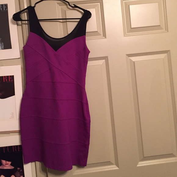 Purple stretch dress