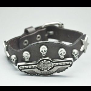 Harley Davidson bracelet genuine leather