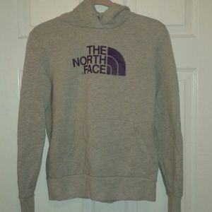 Grey And Purple The North Face Hoodie